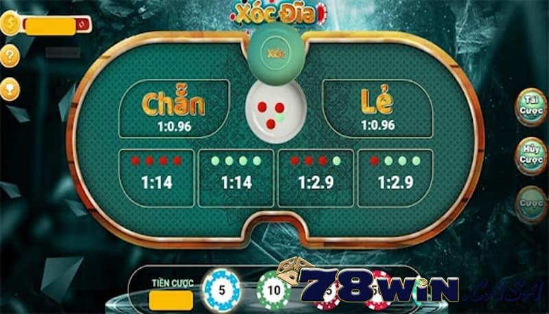 Cách chơi game xóc đĩa đổi thưởng 78win